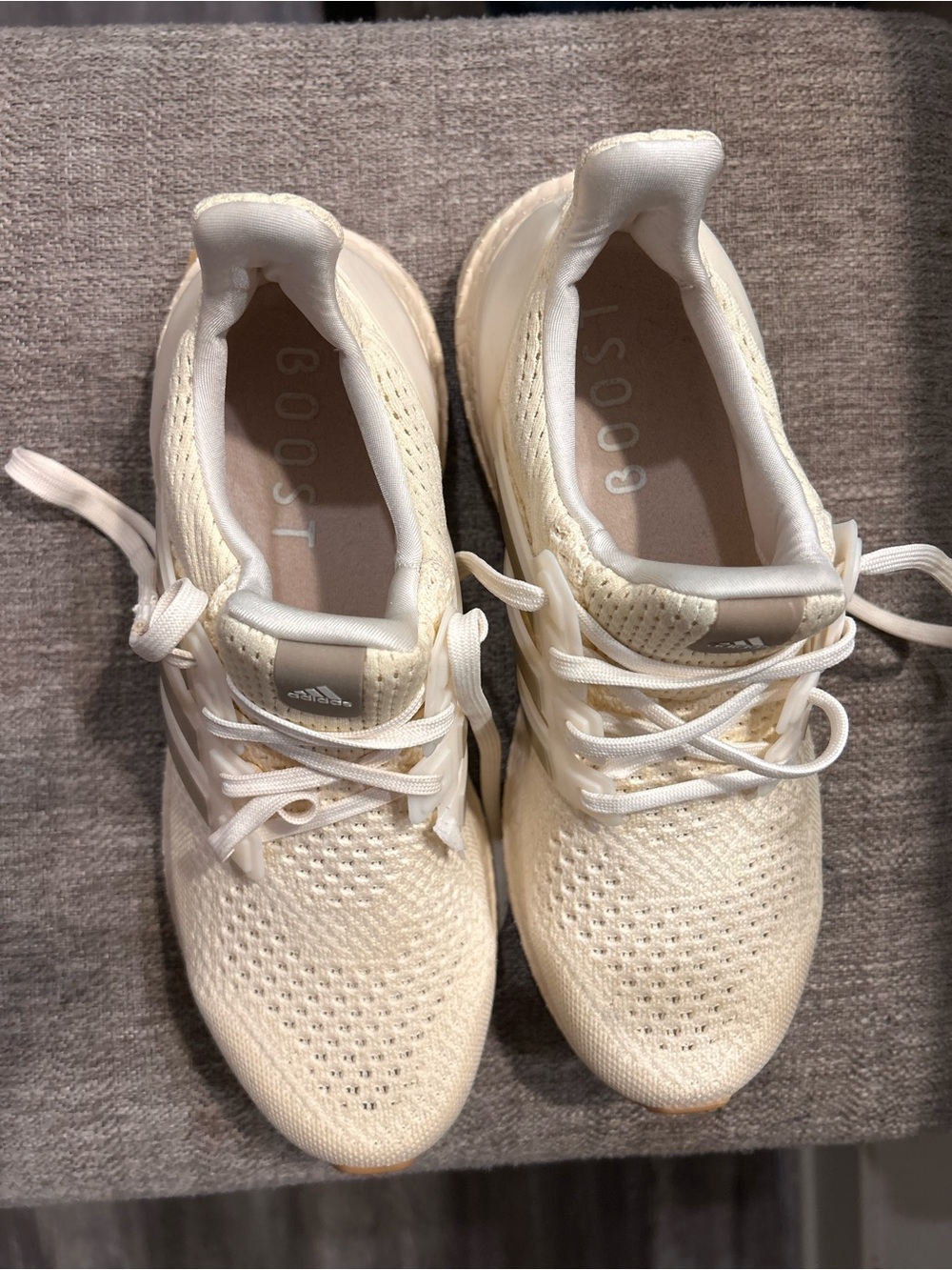 adidas Women’s Cream/Off-White BOOST Sneakers